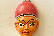 Handmade Wooden Mask ~ Meera
