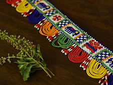 Shubh-Laabh | Handmade Glass Bead Door Toran - Ganesh & Elephant Motif