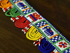 Shubh-Laabh | Handmade Glass Bead Door Toran - Ganesh & Elephant Motif