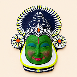 Mukhauta . मुखौटा : Handmade Wall Hanging Chhau Mask - Amile