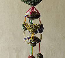 Prachin . प्राचीन ❦ Handmade Old Bead Work  ~ Hanging Latkan - C
