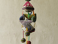Prachin . प्राचीन ❦ Handmade Old Bead Work  ~ Hanging Latkan - C