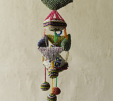 Prachin . प्राचीन ❦ Handmade Old Bead Work  ~ Hanging Latkan - C