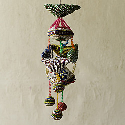 Prachin . प्राचीन ❦ Handmade Old Bead Work  ~ Hanging Latkan - C