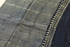 Sunday Afternoon ☕ Dabu Block Printed - Cotton Indigo Saree