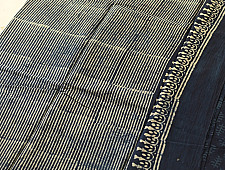 Sunday Afternoon ☕ Dabu Block Printed - Cotton Indigo Saree (Two Different Blouse Option)