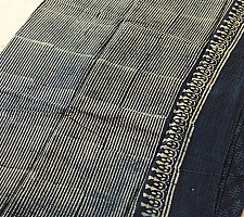 Sunday Afternoon ☕ Dabu Block Printed - Cotton Indigo Saree (Two Different Blouse Option)