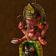 shop Handmade Wooden toy - Flying Ganesha on Mushak (Two Color Options)
