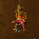 shop Handmade Wooden toy - Flying Ganesha on Mushak (Two Color Options)