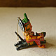 shop Handmade Wooden toy - Flying Ganesha on Mushak (Two Color Options)