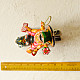 shop Handmade Wooden toy - Flying Ganesha on Mushak (Two Color Options)
