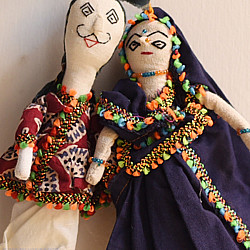 Dhingli | Cotton Handmade Traditional Doll - Set of Two