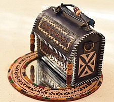 Be Nomadic | Kutchi Embroidery With Leather - Sling Handbag / Purse