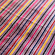 Hand Woven Fabric - Multi Color Stripes