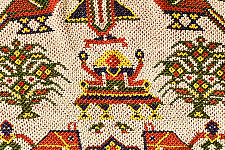 Prachin . प्राचीन  ❂ Gujrat Bead Work - Old & Antique Wall Hanging - Shreenathji