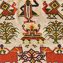 Prachin . प्राचीन  ❂ Gujrat Bead Work - Old & Antique Wall Hanging - Shreenathji