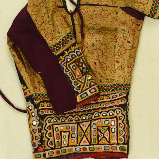 Hand Embroidered Kutchi Old Blouse