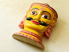 Handmade Wooden Mask - Suraj