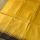 shop Handwoven Pure Tussar Silk Ikat Saree - Yellow & Brown 