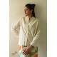 shop Handloom Self Checks Cotton - Off White Top