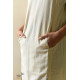 shop Handloom Self Off White Cotton - Dress