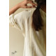 shop Handloom Self Off White Cotton - Dress