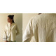 shop Handloom Self Checks Cotton - Off White Top