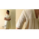 shop Handloom Self Off White Cotton - Dress