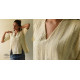 shop Handloom Self Checks Cotton - Off White Top