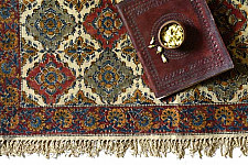 A finite infinity...Kalamkari Natural color Durri ( 4 X 6 ) ❧ Q