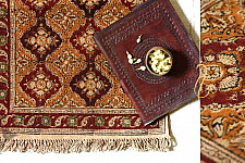 A finite infinity...Kalamkari Natural color Durrie ( 2 X 6 ) ❧ C