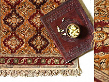 A finite infinity...Kalamkari Natural color Durrie ( 2 X 6 ) ❧ C