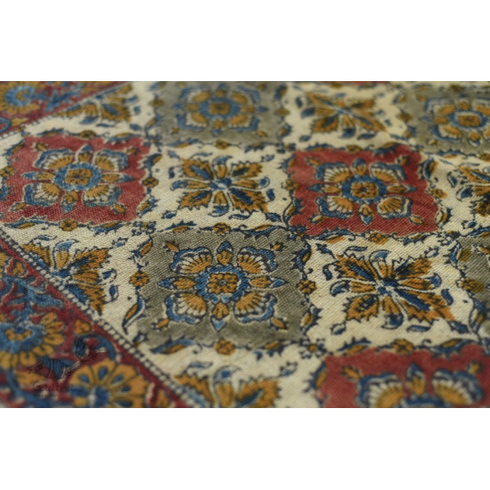 Handwoven Kalamkari Durri - Hand printed