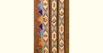 Shubh-Laabh . शुभ लाभ - Bead Door Toran & Side Latkan (Set of Three) - Ganesh, Kalash Motif