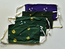 Be safe & stylish ✜ Mul Cotton Layered Mask ( Set of 4 ) ✜ K Bandhni