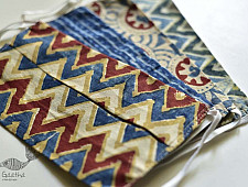 Be safe & stylish ✜ Cotton Layered Mask ( Set of 4 ) ✜ M 