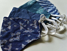 Be safe & stylish ✜ Cotton Layered Mask - Cream color ( Set of 4 ) ✜ E