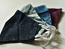 Be safe & stylish ✜ Cotton Layered Mask ( Set of 4 ) ✜ N 