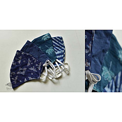 Be safe & stylish ✜ Cotton Layered Mask - Cream color ( Set of 4 ) ✜ E