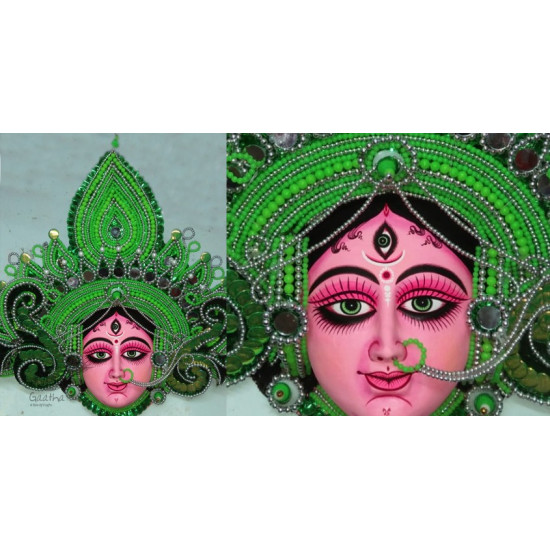 shop handmade chhau mask from bangal - ambika