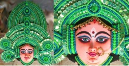 Mukhauta. मुखौटा ~ Handmade Chhau Mask - Durga