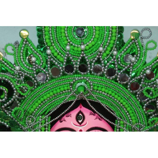 shop handmade chhau mask from bangal - ambika