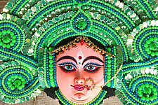 Mukhauta. मुखौटा ~ Handmade Chhau Mask - Durga