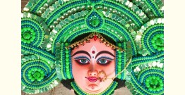 Mukhauta. मुखौटा ~ Handmade Chhau Mask - Durga