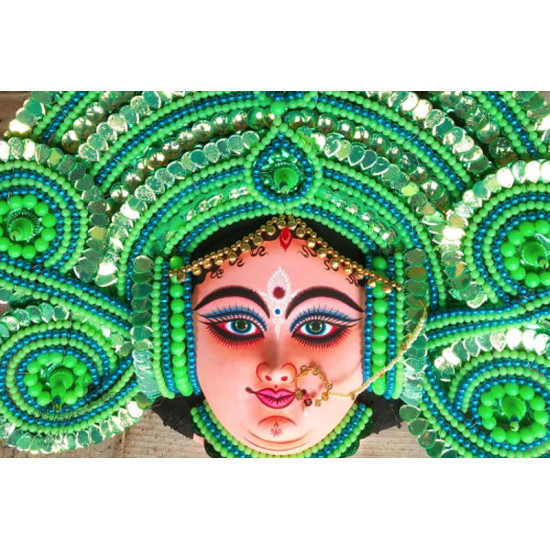 shop handmade chhau mask from bangal - Durga