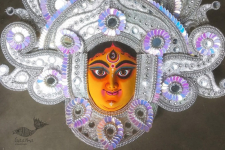 Mukhauta. मुखौटा ~ Chhau Mask - Durga (Silver)