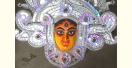 Mukhauta. मुखौटा ~ Chhau Mask - Durga (Silver)