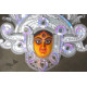 shop handmade chhau mask from bangal - durga silver