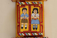 कथनिक ☀ Kaavad ~ School { Yellow 29 cm } - 142