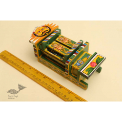 कथनिक ☀ Kaavad ~ A Wooden Shrine (Green - 20 cm) ~ 135